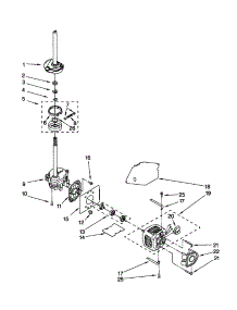 Brake / Clutch / Gearcase / .Motor / Pump parts for Kenmore Washer 110.22992100 (11022992100, 110 22992100) from AppliancePartsPros.com
