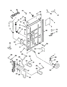 Rear Panel parts for Kenmore Washer 110.22992100 (11022992100, 110 22992100) from AppliancePartsPros.com