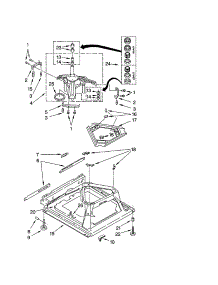 Machine Base parts for Kenmore Washer 110.22994102 (11022994102, 110 22994102) from AppliancePartsPros.com