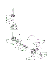 Brake / Clutch / Gearcase / Motor / Pump parts for Kenmore Washer 110.22994103 (11022994103, 110 22994103) from AppliancePartsPros.com