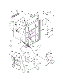 Rear Panel parts for Kenmore Washer 110.22994103 (11022994103, 110 22994103) from AppliancePartsPros.com