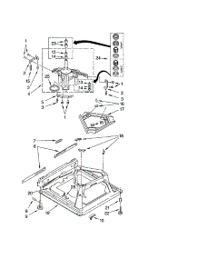 Machine Base parts for Kenmore Washer 110.22994103 (11022994103, 110 22994103) from AppliancePartsPros.com