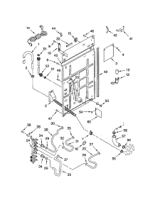 Rear Panel parts for Kenmore Washer 110.22996102 (11022996102, 110 22996102) from AppliancePartsPros.com