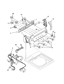 Control Panel parts for Kenmore Washer 110.23012100 (11023012100, 110 23012100) from AppliancePartsPros.com