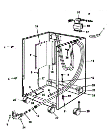 Frame parts for Kenmore Dishwasher 587.1744590 (5871744590, 587 1744590) from AppliancePartsPros.com