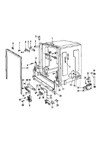 Tub Details parts for Kenmore Dishwasher 587.1746580 (5871746580, 587 1746580) from AppliancePartsPros.com