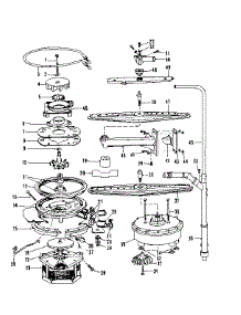 Motor, Heater, And Spray Arm Details parts for Kenmore Dishwasher 587.1746580 (5871746580, 587 1746580) from AppliancePartsPros.com