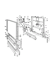 Door parts for Kenmore Dishwasher 587.1747580 (5871747580, 587 1747580) from AppliancePartsPros.com