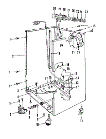 Frame parts for Kenmore Dishwasher 587.1747580 (5871747580, 587 1747580) from AppliancePartsPros.com