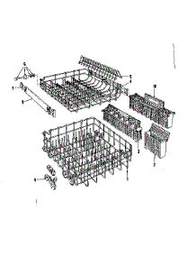 Rack parts for Kenmore Dishwasher 587.1747580 (5871747580, 587 1747580) from AppliancePartsPros.com