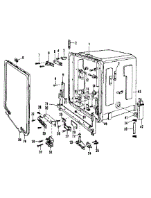 Tub Details parts for Kenmore Dishwasher 587.1747581 (5871747581, 587 1747581) from AppliancePartsPros.com