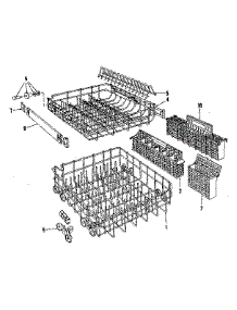 Rack Details parts for Kenmore Dishwasher 587.1747583 (5871747583, 587 1747583) from AppliancePartsPros.com