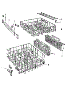Rack Details parts for Kenmore Dishwasher 587.1748581 (5871748581, 587 1748581) from AppliancePartsPros.com