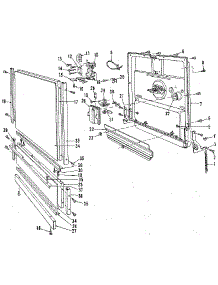Door Details parts for Kenmore Dishwasher 587.1748581 (5871748581, 587 1748581) from AppliancePartsPros.com