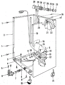 Frame Details parts for Kenmore Dishwasher 587.1748581 (5871748581, 587 1748581) from AppliancePartsPros.com
