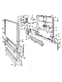 Door Details parts for Kenmore Dishwasher 587.1749580 (5871749580, 587 1749580) from AppliancePartsPros.com