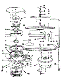 Motor, Heater, And Spray Arm Details parts for Kenmore Dishwasher 587.1749580 (5871749580, 587 1749580) from AppliancePartsPros.com
