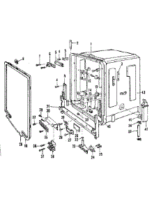Tub Details parts for Kenmore Dishwasher 587.1749580 (5871749580, 587 1749580) from AppliancePartsPros.com