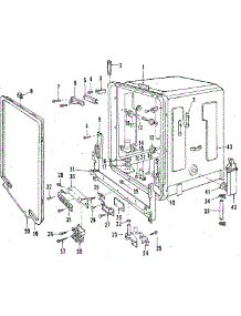 Tub Details parts for Kenmore Dishwasher 587.1749581 (5871749581, 587 1749581) from AppliancePartsPros.com