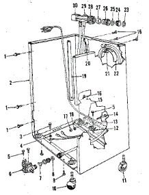 Frame parts for Kenmore Dishwasher 587.1756580 (5871756580, 587 1756580) from AppliancePartsPros.com