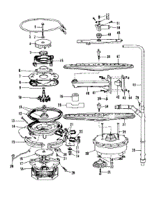 Motor, Heater, And Spray Arm parts for Kenmore Dishwasher 587.1757580 (5871757580, 587 1757580) from AppliancePartsPros.com