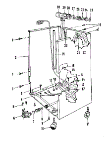 Frame parts for Kenmore Dishwasher 587.1757580 (5871757580, 587 1757580) from AppliancePartsPros.com