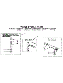 Water System Parts parts for Kenmore Washer 110.82873630 (11082873630, 110 82873630) from AppliancePartsPros.com