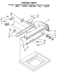 Control parts for Kenmore Washer 110.82873730 (11082873730, 110 82873730) from AppliancePartsPros.com