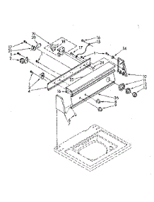 Console Panel Parts parts for Kenmore Washer 110.82873800 (11082873800, 110 82873800) from AppliancePartsPros.com