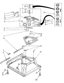 Machine Base parts for Kenmore Washer 110.82874120 (11082874120, 110 82874120) from AppliancePartsPros.com