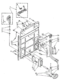 Rear Panel Parts parts for Kenmore Washer 110.82874600 (11082874600, 110 82874600) from AppliancePartsPros.com