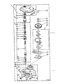 Gearcase Parts parts for Kenmore Washer 110.82880300 (11082880300, 110 82880300) from AppliancePartsPros.com