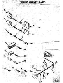 Wiring Harness Parts parts for Kenmore Dishwasher 665.1576581 (6651576581, 665 1576581) from AppliancePartsPros.com