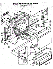 Door And Toe Panel Parts parts for Kenmore Dishwasher 665.1576581 (6651576581, 665 1576581) from AppliancePartsPros.com