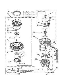 Pump And Motor parts for Kenmore Dishwasher 665.15772992 (66515772992, 665 15772992) from AppliancePartsPros.com