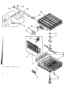 Dishrack Parts parts for Kenmore Dishwasher 665.1577580 (6651577580, 665 1577580) from AppliancePartsPros.com