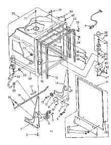 Tub Parts parts for Kenmore Dishwasher 665.1577580 (6651577580, 665 1577580) from AppliancePartsPros.com