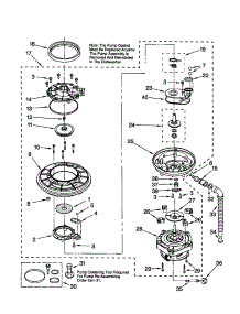 Pump And Motor parts for Kenmore Dishwasher 665.15777990 (66515777990, 665 15777990) from AppliancePartsPros.com