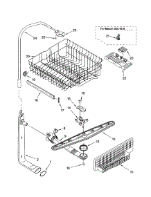 Upper Dishrack And Water parts for Kenmore Dishwasher 665.15784300 (66515784300, 665 15784300) from AppliancePartsPros.com