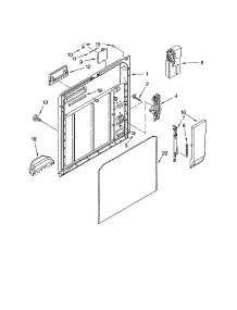 Inner Door parts for Kenmore Dishwasher 665.15784300 (66515784300, 665 15784300) from AppliancePartsPros.com