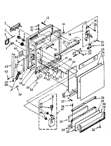 Door And Toe Panel parts for Kenmore Dishwasher 665.1578580 (6651578580, 665 1578580) from AppliancePartsPros.com