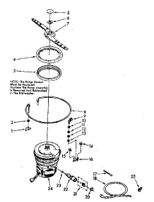 Heater, Pump And Lower Sprayarm parts for Kenmore Dishwasher 665.1578580 (6651578580, 665 1578580) from AppliancePartsPros.com