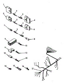 Wiring Harness Parts parts for Kenmore Dishwasher 665.1578581 (6651578581, 665 1578581) from AppliancePartsPros.com