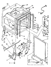 Tub Parts parts for Kenmore Dishwasher 665.1578581 (6651578581, 665 1578581) from AppliancePartsPros.com