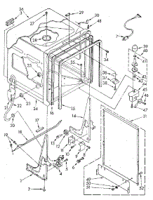 Tub parts for Kenmore Dishwasher 665.1578582 (6651578582, 665 1578582) from AppliancePartsPros.com