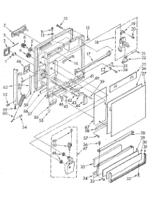 Door And Toe Panel parts for Kenmore Dishwasher 665.1578582 (6651578582, 665 1578582) from AppliancePartsPros.com
