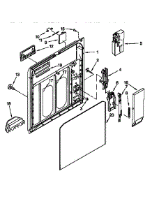 Inner Door parts for Kenmore Dishwasher 665.15791792 (66515791792, 665 15791792) from AppliancePartsPros.com