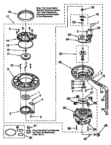 Pump And Motor parts for Kenmore Dishwasher 665.15795792 (66515795792, 665 15795792) from AppliancePartsPros.com