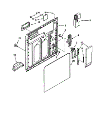 Inner Door parts for Kenmore Dishwasher 665.15798792 (66515798792, 665 15798792) from AppliancePartsPros.com
