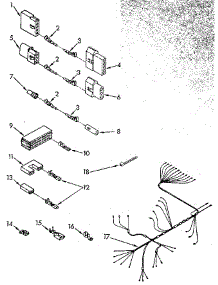 Wiring Harness parts for Kenmore Dishwasher 665.1580591 (6651580591, 665 1580591) from AppliancePartsPros.com